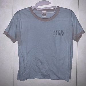 Baby Blue VS PINK Crop Top